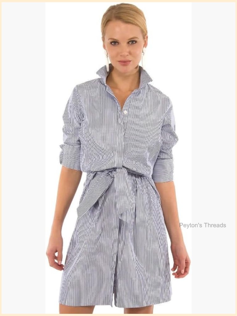 Wash & Wear Breezy Blouson Dress - Stripe